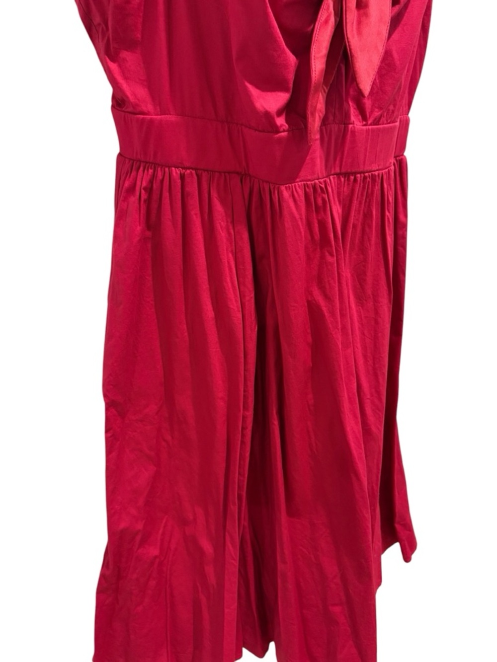 TORRID Mini Poplin Tie-Front Skater Dress Berry Size 0/L - Picture 4 of 13